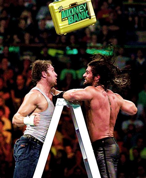Dean Ambrose And Seth Rollins At Money In The Bank 2014 Seth Rollins Seth Freakin Rollins