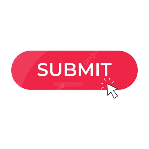 Click The Red Submit Button Icon Vector Submit Button Icon Click Png