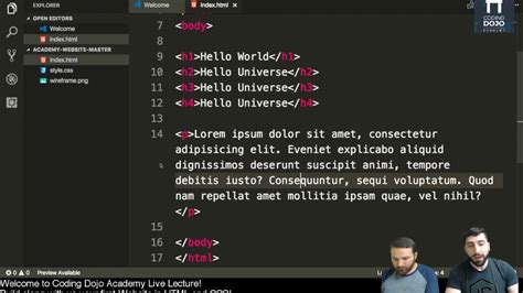Download webmatrix & learn how to quickly build web pages in a lightweight way to combine server code with html. Build your first Web Page Using HTML and CSS - YouTube