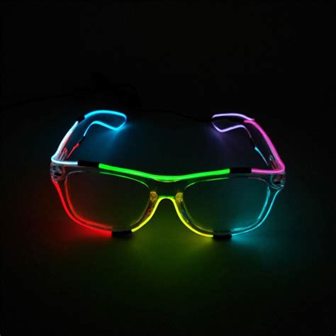neon party el glasses el wire neon led sunglasses light up glasses rave costume party dj