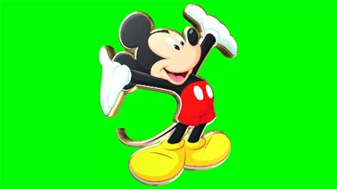 Green Screen Mickey Mouse 3d Youtube
