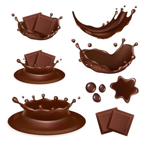 Chocolate Splash With Nuts Macadamia Dark Chocolate Nuts Paste Cocoa