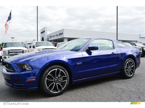 2014 Deep Impact Blue Ford Mustang Gt Premium Coupe 97146664 Photo 3