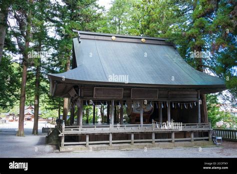 Nagano Japan Suwa Taisha Suwa Grand Shrine Kamisha Honmiya In Suwa