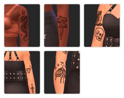 Download Homemade Tattoos Maxis Match Arm Tattoos The Sims 4 Mods