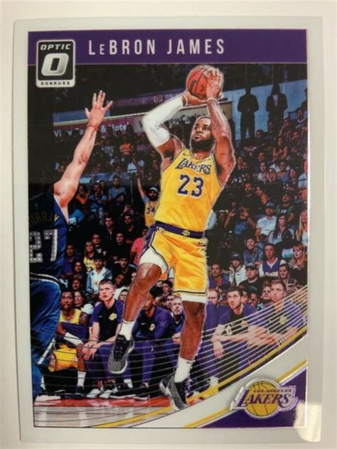 Lebron James 2018-19 Panini Donruss Optic First Lakers Card | eBay