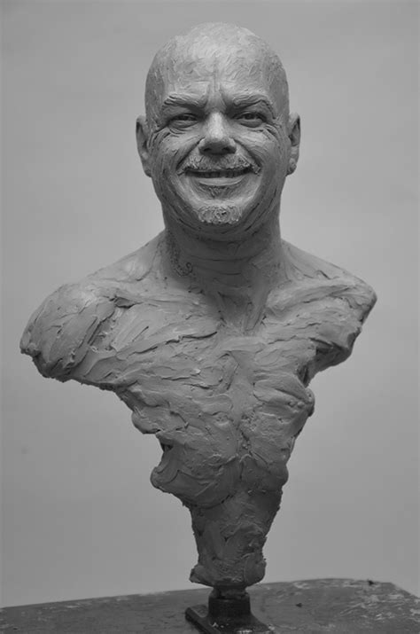 Commission Male Bust Neil Welch Bronze Sculptor Studio
