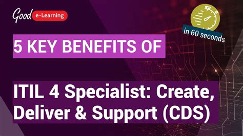 5 Key Benefits Of Itil 4 Specialist Create Deliver And Support Itil 4