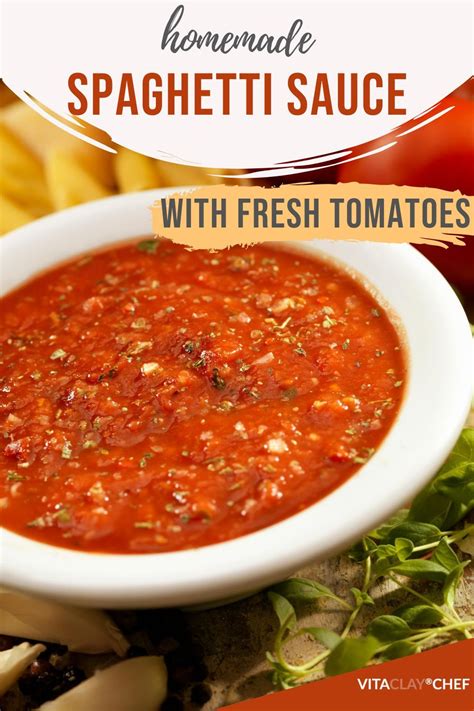 Homemade Spaghetti Sauce Recipe With Fresh Tomatoes Fresh Tomato