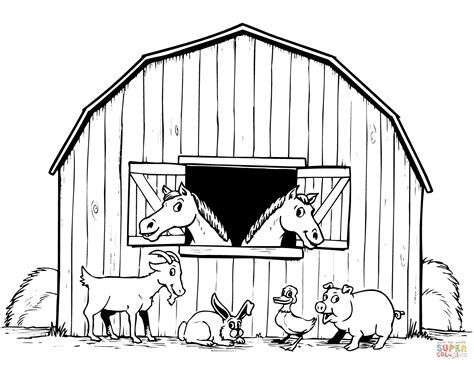 Barnyard Animals Coloring Page Free Printable Coloring Pages