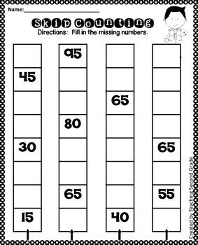 Here you will find a wide range of free printable counting worksheets, which will help your child understand how to count on and back by 1s 5s and 10s and understand place value to 100. 1st Grade Math Review by Teaching Second Grade | TpT