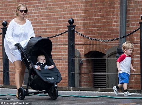 Lara Bingle Steps Out In Nyc With Sons Rocket And Racer Daily Mail Online