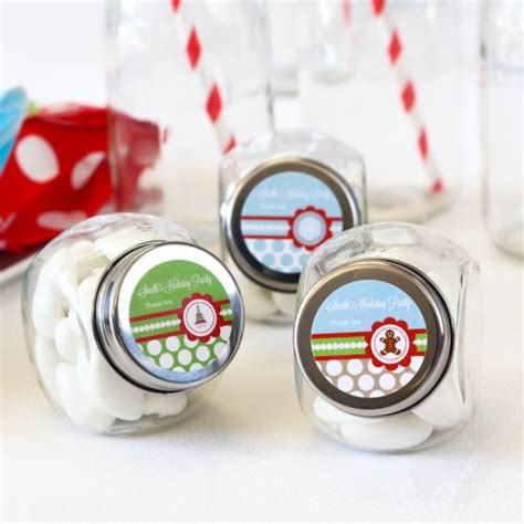 Personalized Candy Jars Holiday Candy Jars