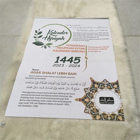 Kalender 1445 Hijriyah Toko Buku Tafaqquh