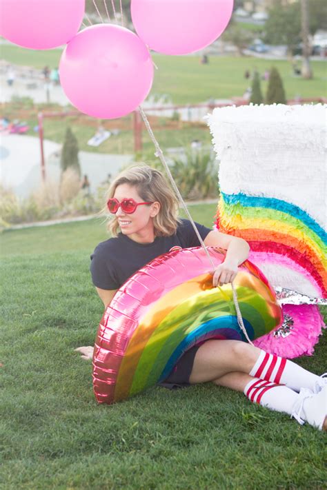 The whole time i was working on this project i kept singing the i've got a brand new pair of roller skates song in my head. DIY Roller Skate Pinata