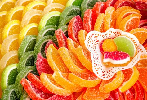 Sweets Marmalade Candy Gelatin Jelly Stock Image Image Of Lemon