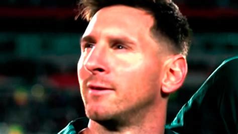 La Emoción De Lionel Messi Al Cantar El Himno Nacional Argentino En El