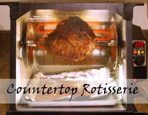 The spit rod that holds the meat is elevated, allowing unwanted fat to drain off. The Pantry Shopper: Day 11: Roast Beef à la Ron Popeil