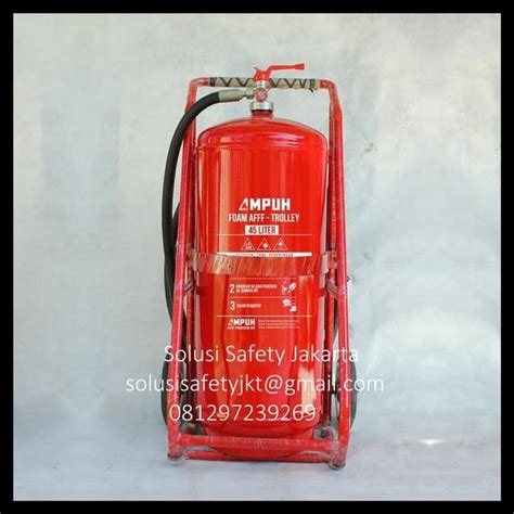Jual Grab Ok Mptz Liter Alat Pemadam Kebakaran Api Apab Foam Afff Trolley Beroda Di Lapak
