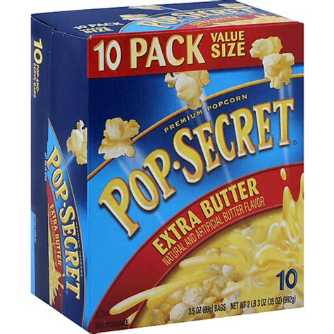 Pop Secret Extra Butter Microwave Popcorn 10 Ct Grocery Uncle