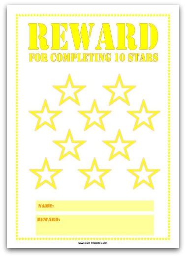 colourful reward charts  kids