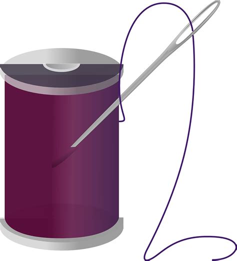 Spool Yarn Purple Free Vector Graphic On Pixabay