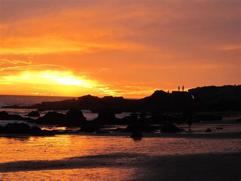 Free Photo Sunset Beach Rocks Cliffs Free Image On Pixabay 485880