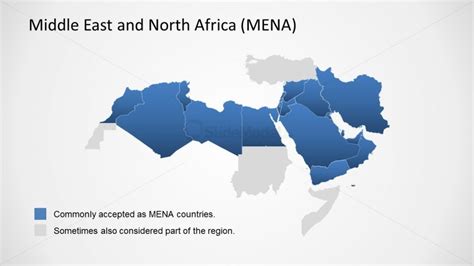 Middle East And North Africa Outline Powerpoint Map Slidemodel