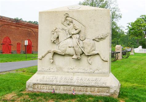 Monument To The 6th Ohio Volunteer Cavalry Regiment At Gettysburg