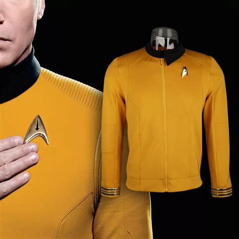Star Trek Discovery Season 2 Starfleet Captain Kirk Shirt Uniform Badge