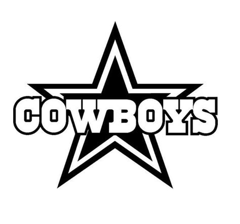 Dallas Cowboy Football Logo Star Window Decal Bumper Sticker Etsy