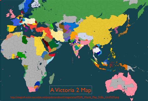 Victoria 2 State Map Map Of United States