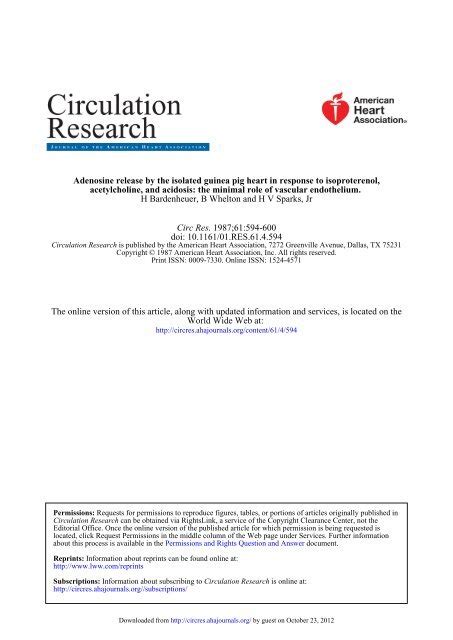 American Heart Association Circulation Research