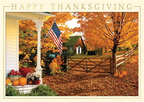 Patriotic Fall Holiday Greeting Cards The Office Gal Fall