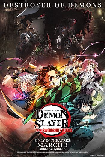 Demon Slayer To The Swordsmith Village Japanese Showtimes Movie