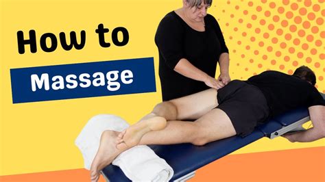Leg Massage Technique Demonstration Youtube