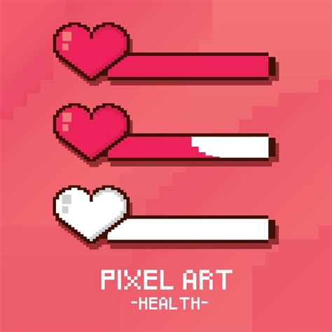 Pixel Art Health 10424962 Vector Art At Vecteezy