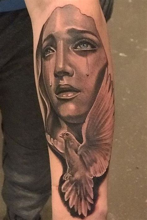 Share More Than 71 Virgin Mary Crying Tattoo Super Hot Ineteachers
