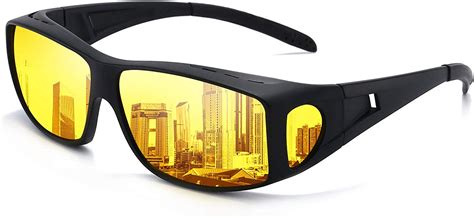 polarized night vision glasses men anti glare eyewear hd night sight night driving over glasses