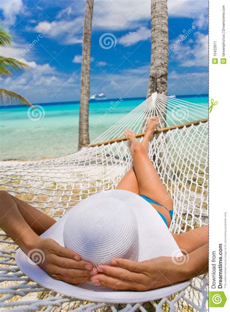 Woman Hammock Beach Stock Image Image Of Travel Resort 10422811