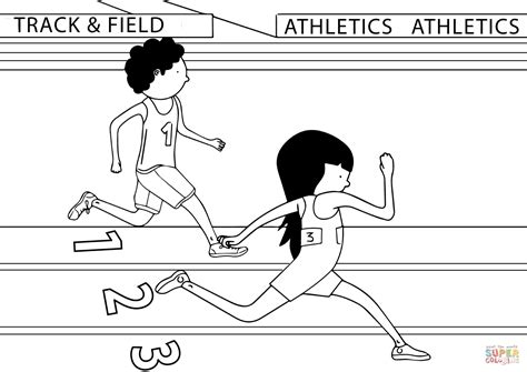 Track and Field coloring page Free Printable Coloring Pages