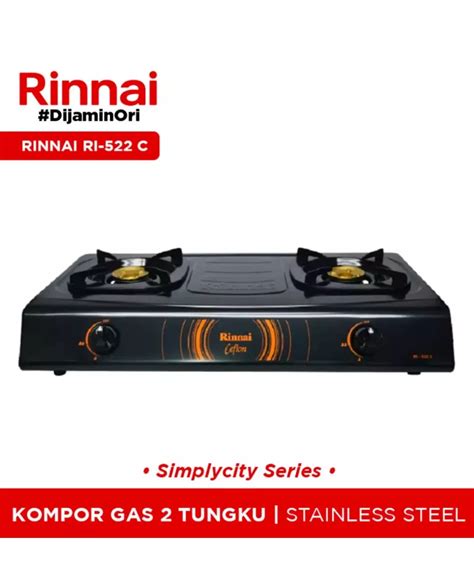 RMJ Online – Jual RINNAI Kompor Gas [2 Tungku] RI-522 C