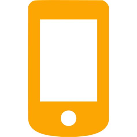 Orange Mobile Phone 8 Icon Free Orange Mobile Phone Icons