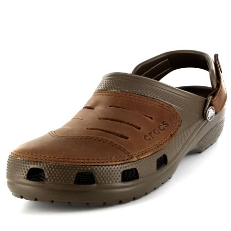 Mens Crocs Yukon Slip On Holiday Lightweight Summer Clogs Beach Sandal