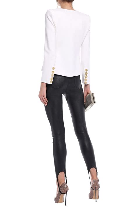 Alexandre Vauthier Double Breasted Stretch Knit Blazer The Outnet