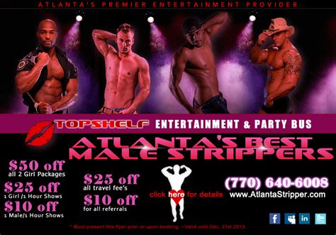 Topshelf Entertainment Atlanta Male Strippers