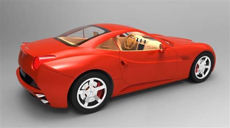 Largest collection of car 3d models ☝️ in the internet. Ferrari California GT 3D Model STP | CGTrader.com