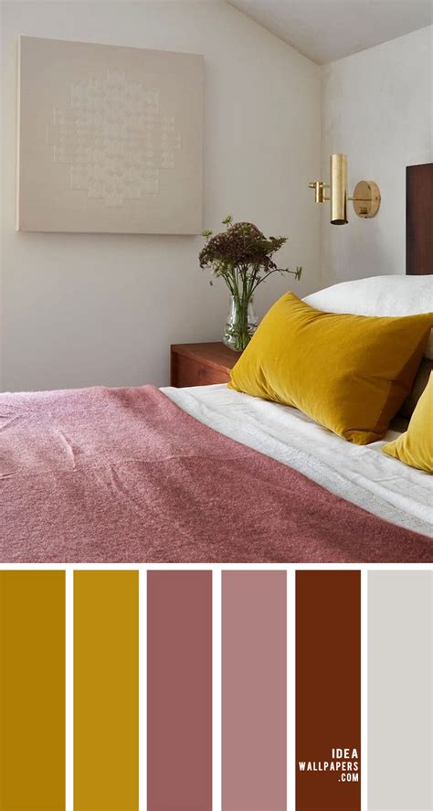 25 Best Color Schemes For Your Bedroom Mustard And Mauve