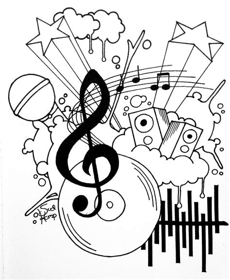 Gambar Doodle Musik Medsos Kini