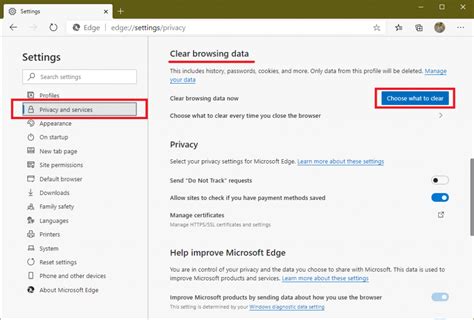 How To Clear All Browsing Data In Microsoft Edge Tuto